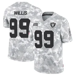 Men's Jordan Willis Las Vegas Raiders No.99 Limited 2024 Salute to Service Jersey - Arctic Camo