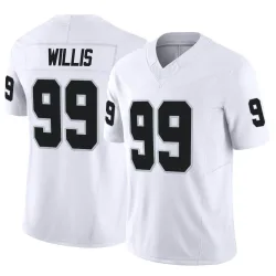 Men's Jordan Willis Las Vegas Raiders No.99 Limited Vapor F.U.S.E. Jersey - White