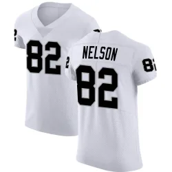 Men's Jordy Nelson Las Vegas Raiders No.82 Elite Vapor Untouchable Jersey - White