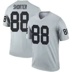 Men's Justin Shorter Las Vegas Raiders No.88 Legend Inverted Silver Jersey