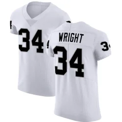 Men's K.J. Wright Las Vegas Raiders No.34 Elite Vapor Untouchable Jersey - White