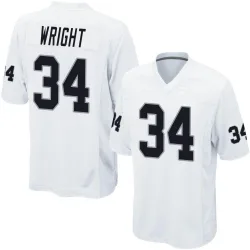 Men's K.J. Wright Las Vegas Raiders No.34 Game Jersey - White