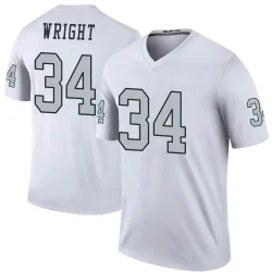 Men's K.J. Wright Las Vegas Raiders No.34 Legend Color Rush Jersey - White