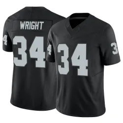 Men's K.J. Wright Las Vegas Raiders No.34 Limited Vapor F.U.S.E. Jersey - Black