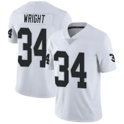 Men's K.J. Wright Las Vegas Raiders No.34 Limited Vapor Untouchable Jersey - White