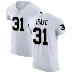 Men's Keenan Isaac Las Vegas Raiders No.31 Elite Vapor Untouchable Jersey - White