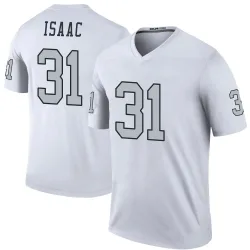 Men's Keenan Isaac Las Vegas Raiders No.31 Legend Color Rush Jersey - White