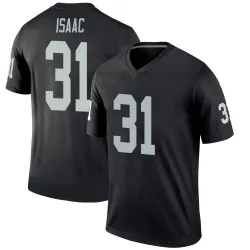 Men's Keenan Isaac Las Vegas Raiders No.31 Legend Jersey - Black