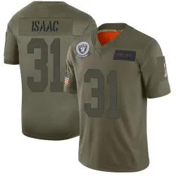 Men's Keenan Isaac Las Vegas Raiders No.31 Limited 2019 Salute to Service Jersey - Camo