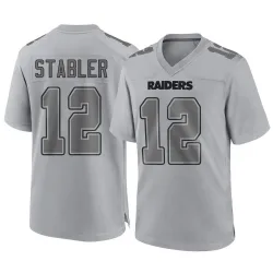 Men's Ken Stabler Las Vegas Raiders No.12 Game Atmosphere Fashion Jersey - Gray
