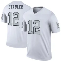 Men's Ken Stabler Las Vegas Raiders No.12 Legend Color Rush Jersey - White