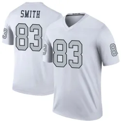 Men's Key'Shawn Smith Las Vegas Raiders No.83 Legend Color Rush Jersey - White