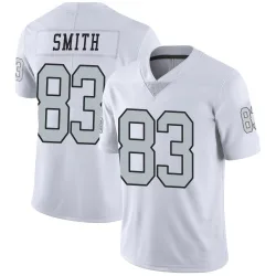Men's Key'Shawn Smith Las Vegas Raiders No.83 Limited Color Rush Jersey - White
