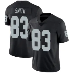 Men's Key'Shawn Smith Las Vegas Raiders No.83 Limited Team Color Vapor Untouchable Jersey - Black