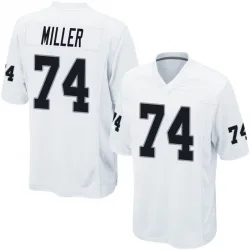 Men's Kolton Miller Las Vegas Raiders No.74 Game Jersey - White