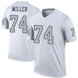 Men's Kolton Miller Las Vegas Raiders No.74 Legend Color Rush Jersey - White