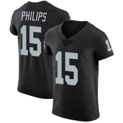 Men's Kyle Philips Las Vegas Raiders No.15 Elite Team Color Vapor Untouchable Jersey - Black