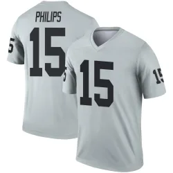 Men's Kyle Philips Las Vegas Raiders No.15 Legend Inverted Silver Jersey