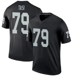 Men's Laki Tasi Las Vegas Raiders No.79 Legend Jersey - Black