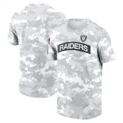 Men's Las Vegas Raiders No. 2024 Salute To Service Performance T-Shirt - Arctic Camo