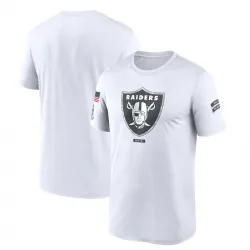 Men's Las Vegas Raiders No. Legend 2024 Salute To Service Performance T-Shirt - White