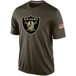 Men's Las Vegas Raiders No. Salute To Service KO Performance Dri-FIT T-Shirt - Olive