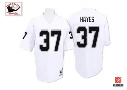 Men's Lester Hayes Las Vegas Raiders No.37 Authentic Throwback Jersey - White