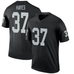 Men's Lester Hayes Las Vegas Raiders No.37 Legend Jersey - Black