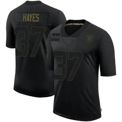 Men's Lester Hayes Las Vegas Raiders No.37 Limited 2020 Salute To Service Jersey - Black