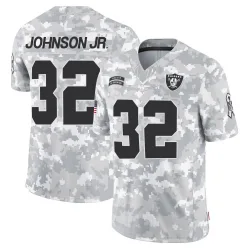 Men's Lonnie Johnson Jr. Las Vegas Raiders No.32 Limited 2024 Salute to Service Jersey - Arctic Camo