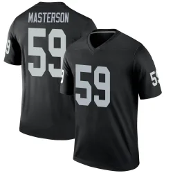 Men's Luke Masterson Las Vegas Raiders No.59 Legend Jersey - Black