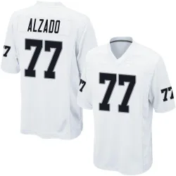 Men's Lyle Alzado Las Vegas Raiders No.77 Game Jersey - White