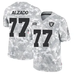 Men's Lyle Alzado Las Vegas Raiders No.77 Limited 2024 Salute to Service Jersey - Arctic Camo