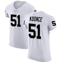 Men's Malcolm Koonce Las Vegas Raiders No.51 Elite Vapor Untouchable Jersey - White