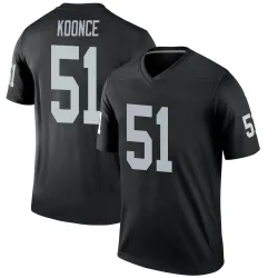 Men's Malcolm Koonce Las Vegas Raiders No.51 Legend Jersey - Black