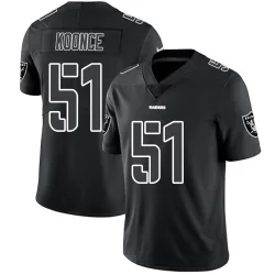 Men's Malcolm Koonce Las Vegas Raiders No.51 Limited Jersey - Black Impact