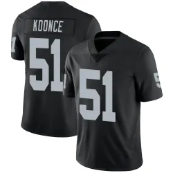 Men's Malcolm Koonce Las Vegas Raiders No.51 Limited Team Color Vapor Untouchable Jersey - Black