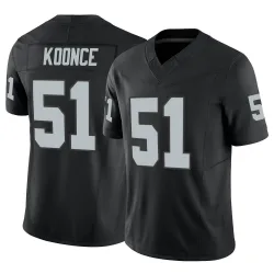 Men's Malcolm Koonce Las Vegas Raiders No.51 Limited Vapor F.U.S.E. Jersey - Black