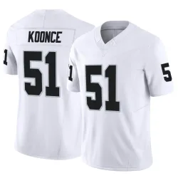 Men's Malcolm Koonce Las Vegas Raiders No.51 Limited Vapor F.U.S.E. Jersey - White