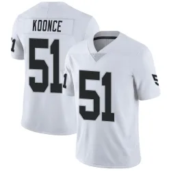 Men's Malcolm Koonce Las Vegas Raiders No.51 Limited Vapor Untouchable Jersey - White