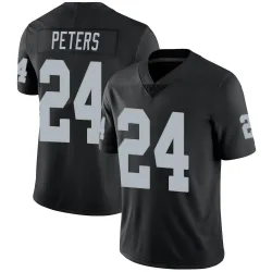 Men's Marcus Peters Las Vegas Raiders No.24 Limited Team Color Vapor Untouchable Jersey - Black