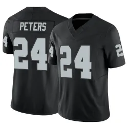 Men's Marcus Peters Las Vegas Raiders No.24 Limited Vapor F.U.S.E. Jersey - Black