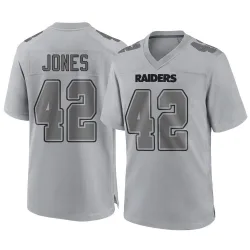 Men's Matt Jones Las Vegas Raiders No.42 Game Atmosphere Fashion Jersey - Gray
