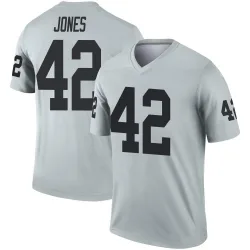 Men's Matt Jones Las Vegas Raiders No.42 Legend Inverted Silver Jersey