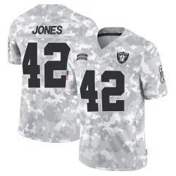 Men's Matt Jones Las Vegas Raiders No.42 Limited 2024 Salute to Service Jersey - Arctic Camo