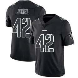 Men's Matt Jones Las Vegas Raiders No.42 Limited Jersey - Black Impact