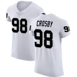 Men's Maxx Crosby Las Vegas Raiders No.98 Elite Vapor Untouchable Jersey - White
