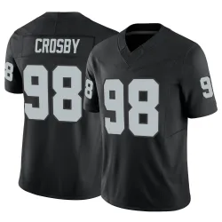 Men's Maxx Crosby Las Vegas Raiders No.98 Limited Vapor F.U.S.E. Jersey - Black
