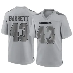 Men's Michael Barrett Las Vegas Raiders No.43 Game Atmosphere Fashion Jersey - Gray