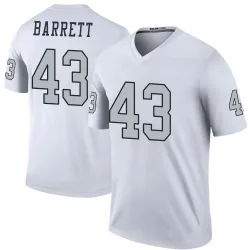 Men's Michael Barrett Las Vegas Raiders No.43 Legend Color Rush Jersey - White